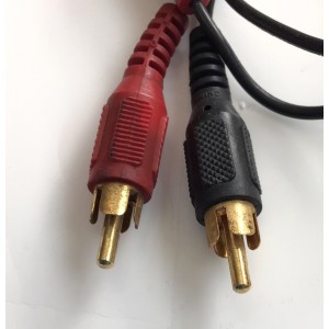 CABLES DE 2 RCA AUDIO ( NEGRO Y ROJO ) MACHO A MACHO / COMPATIBLE CON DIFERENTES DISPOSITIVOS, MARCAS Y MODELOS